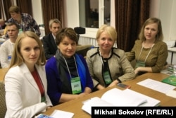 Эмилия Слабунова с коллегами из Карелии