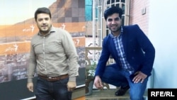 RFE/RL journalists Sabawoon Kakar (left) and Abadullah Hananzai (composite file photo)