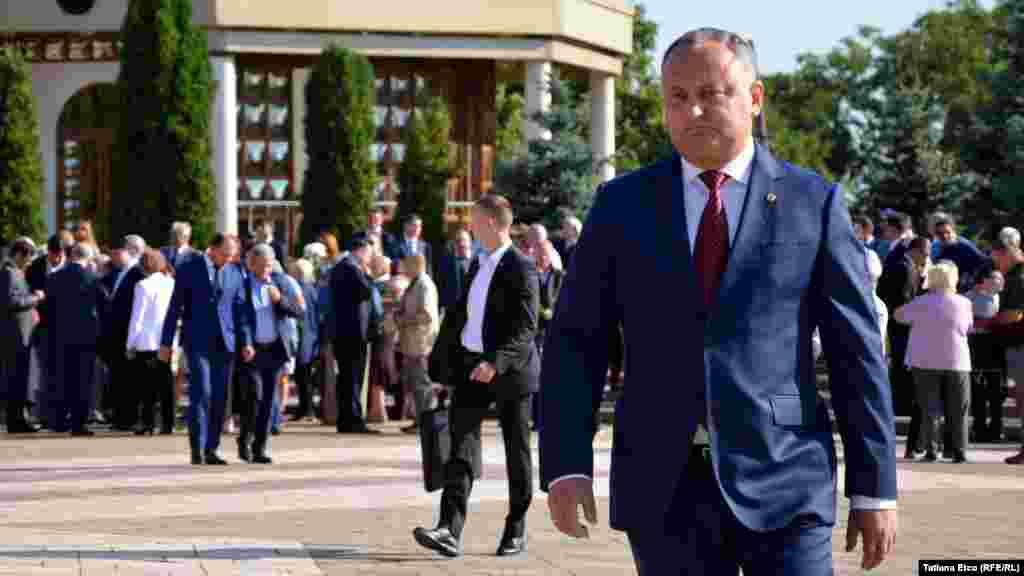 Preşedintele Republicii Moldova Igor Dodon