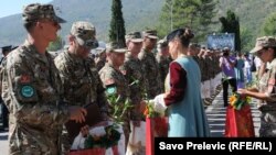 Crna Gora: Ispraćaj IV kontingenta VCG u afganistansku misiju 