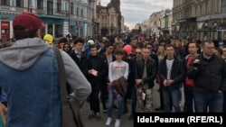 "Прогулка оппозиции" в Казани. 5 мая 2018 года