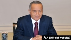Uzbekistan - President Islam Karimov meets with Kazakh Foreign Minister Erlan Idrisov