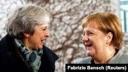 Kancelarja gjermane, Angela Merkel dhe kryeministrja e Britanisë, Theresa May