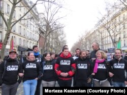 La demonstrația solidarității de la Paris la 11 ianuarie 2015