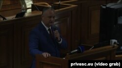 Igor Dodon în Parlament