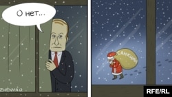 Политическая карикатура Евгении Олийнык 