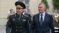 Міністр оборони України Валерій Гелетей і міністр національної оборони Польщі Томаш Семоняк 