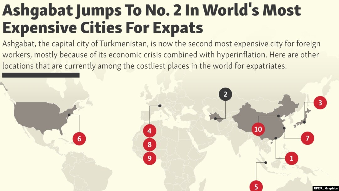 Mapped: The 10 Most Expensive Cities in the World