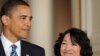 U.S. President Barack Obama (left) introduces his Supreme Court nominee Sonia Sotomayor in Washington.