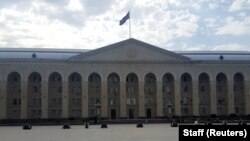 AZERBAIJAN - A municipal building is seen at the main square in Ganja, Azerbaijan, July 12, 2018