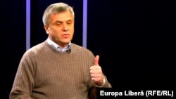 Igor Boțan în studioul Europei libere