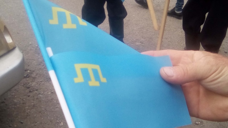 В Париже прошла акция в поддержку крымских татар