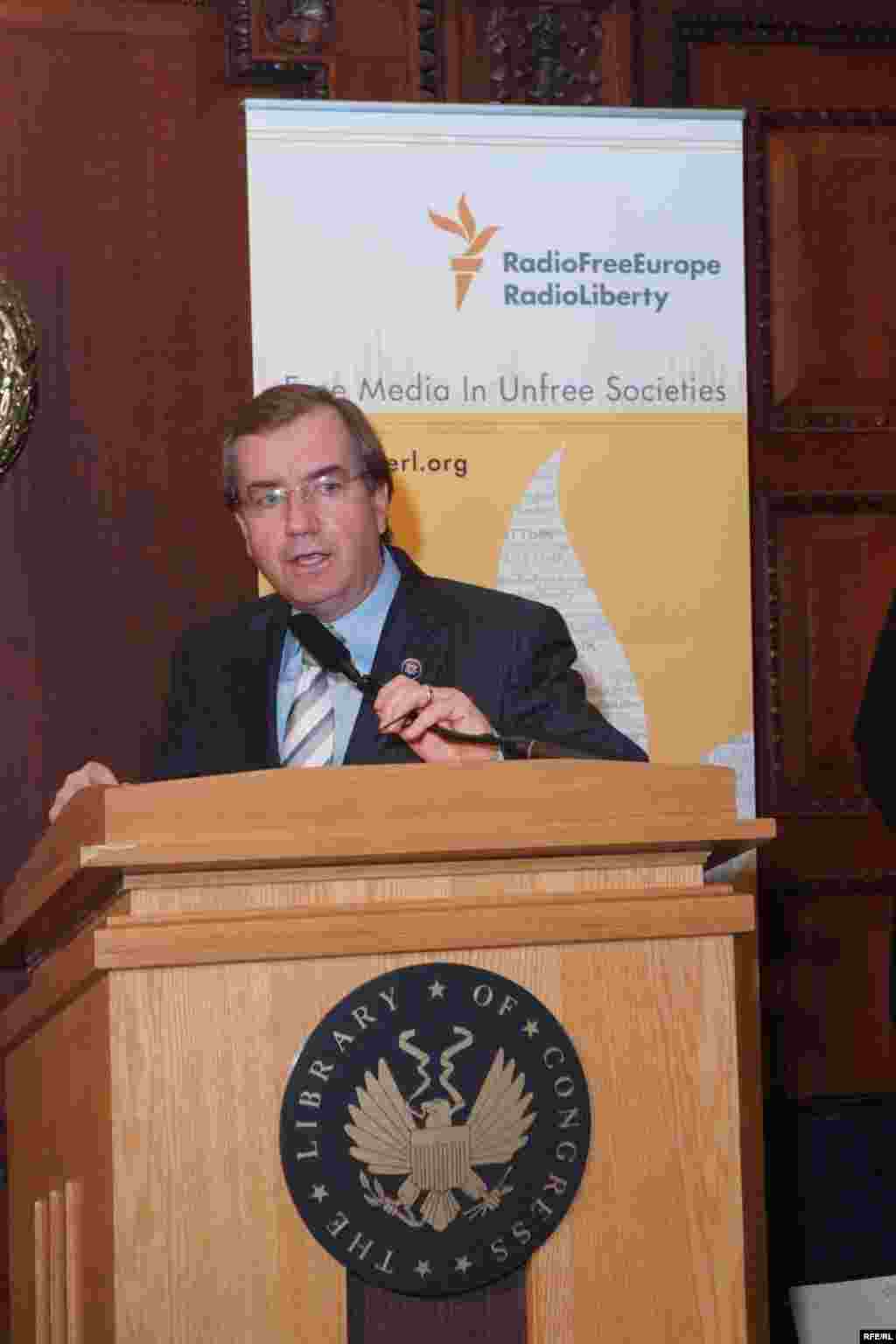 U.S. Representative Ed Royce (R-CA) speaks at the "Voices from Afghanistan" reception at the Library of Congress - (Photo by P. Alunans)