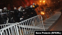 Neredi na protestu u Podgorici
