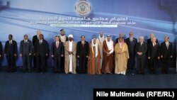 صورة مشتركة لقادة الدول العربية في القمة، 28 آذار 2015