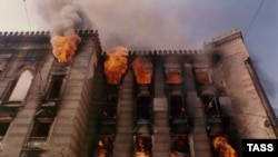 Пожар в национальной библиотеке, Сараево, 1992