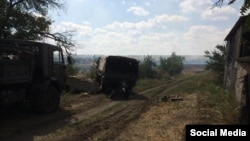 Отдельная сотня "Крым" опубликовала фото из "зеленого коридора" под Иловайском