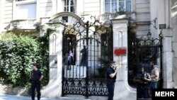 The Iranian Embassy in Paris after it was attacked on September 15.