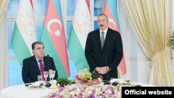 Эмомали Рахмон и Ильхам Алиев, Баку, 10 августа 2018 года
