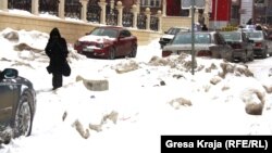 Снег во Косово