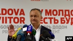 Igor Dodon după alegerile din 13 noiembrie