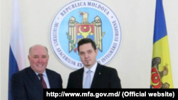 Adjunctul ministrului rus de externe Grigori Karasin și ministrul moldovean de externe, Tudor Ulianovschi - Chișinău, 21 martie 2018