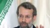 Greece/Iran -- Ali Larijani speaks to the press after his meeting with Greek Foreign Minister Dora Bakoyanni in Athens, 9 May 2006