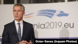 Jens Stoltenberg la reuniunea de la București, 31 ianuarie 2019