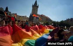 Гей-парад в Праге в августе прошлого года
