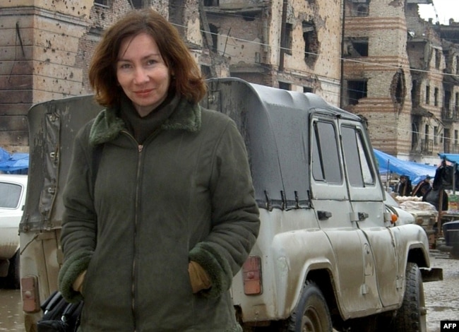 Russian human rights activist Natalya Estemirova was found dead in Ingushetia in July 2009, hours after being abducted in the Chechen capital, Grozny. (file photo)