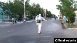 Дезинфекция улиц Худжанда. Фото пресс-службы администрации г. Худжанда