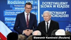 Матэвуш Маравецкі і Ярослаў Качыньскі, 2018 год