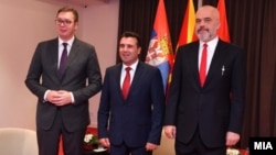 Средба на Зоран Заев, Еди Рама и Александар Вучиќ во Охрид