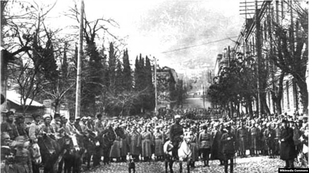 წითელი არმია თბილისში. 1921 წლის 25 თებერვალი.