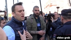 Алексей Навальный на митинге 14 мая 2017 