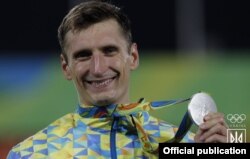 Павло Тимощенко зі срібною медаллю Олімпійських ігор в бразильському Ріо-де-Жанейро, 20 серпня 2016 року