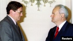 Ričard Holbruk i Slobodan Milošević