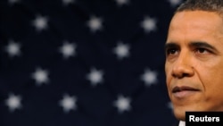 Президент Барак Обама Конгресстин биргелешкен сессиясында АКШдагы абал жөнүндө доклад жасоодо. 24-январь, 2012