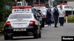 Ճապոնիա - Ոստիկանները դեպքի վայրում, Սագամիհարա, 26-ը հուլիսի, 2016թ․