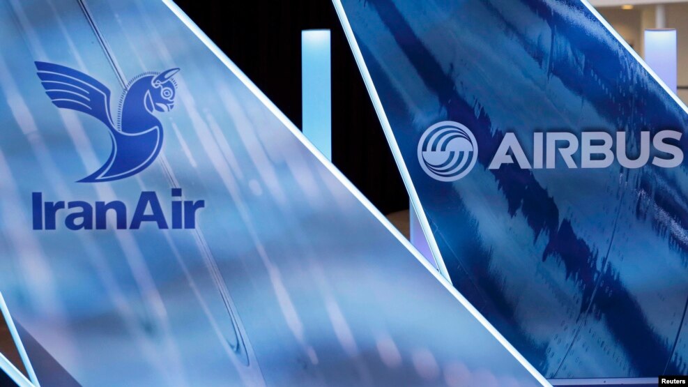 The plane is the first of 100 ordered from Airbus following a deal reached in 2015 between Tehran and world powers to lift sanctions against Iran in return for curbs on the country's nuclear activities.