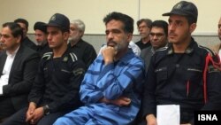 The killer of a Friday Prayer Imam in Iran during his single-session trial on July 3, 2019.