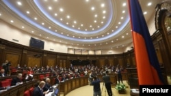 Armenia - A session of the Armenian parliament in Yerevan, 15Jan2018.