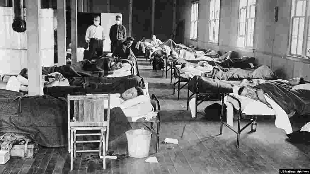 1918 год: больные вирусом находятся в студенческом лагере в Колорадо (США). Числа убитых по всему миру колеблется от 17 миллионов до 100 миллионов. По данным Всемирной организации здравоохранения, умерло 2-3% инфицированных 