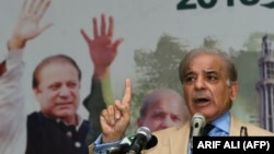 Shahbaz Sharif is the younger brother of former Pakistani prime minister Nawaz Shariif (file photo)
