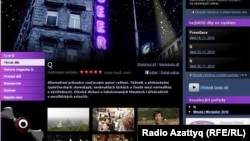 Фрагмент веб-сайта телекомпании "Чешское телевидение".