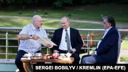 Владимир Путин, Александр Лукашенко и Эмомали Рахмон