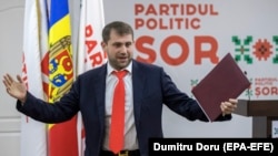 Ilan Șor la un briefing de totalizare a campaniei electorale, la sediul partidului din Chișinău, 22 februarie, 2019