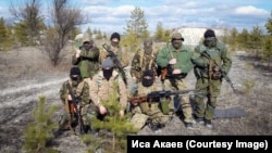 Бойцы батальона «Крым» на позиции