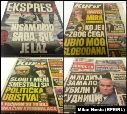 Naslovnice srpskih tabloida sa "ekskluzivnim pričama"
