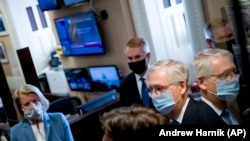 Mitch McConnell, liderul majorității republicane din Senatul american.